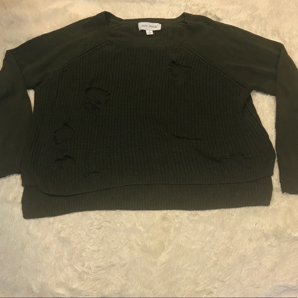 Pure Energy Distressed Sweater